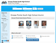 Tablet Screenshot of grossepointesouthhighschool.com